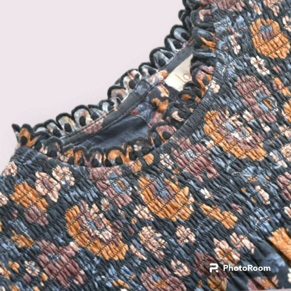 Louise Misha Suzie Dress In Charcoal Bohemian Floral - Picture 5 of 8